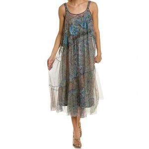 Johnny Was Matisse Mesh Dress with Slip Size Large